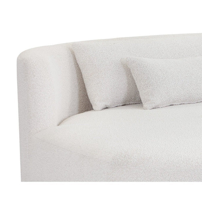 Sunpan Laken Sofa Chaise LAF - Copenhagen White