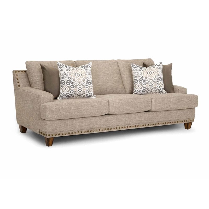 Hobbs Sandstone Rustic Farmhouse Living Room Set Includes Sofa and Loveseat with Accent Pillows